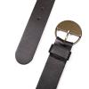 Lucky Brand Women’s Fashion Leather Belt | Stylish | Trend | Classic | Modern | Jean | Pant | Skirt | Dress(Statement Buckle – Black)