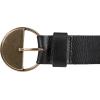 Lucky Brand Women’s Fashion Leather Belt | Stylish | Trend | Classic | Modern | Jean | Pant | Skirt | Dress(Statement Buckle – Black)