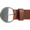 Lucky Brand Women’s Fashion Leather Belt | Stylish | Trend | Classic | Modern | Jean | Pant | Skirt | Dress(Statement Buckle – Tan)