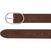Lucky Brand Women’s Fashion Leather Belt | Stylish | Trend | Classic | Modern | Jean | Pant | Skirt | Dress(Suede Center Bar – Brown)