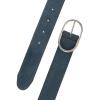 Lucky Brand Women’s Fashion Leather Belt | Stylish | Trend | Classic | Modern | Jean | Pant | Skirt | Dress(Suede Center Bar – Chambray Blue)