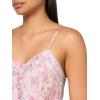 Lucky Brand Women’s Floral Lace Trimmed Slip Dress(Pink Floral)