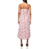 Lucky Brand Women’s Floral Lace Trimmed Slip Dress(Pink Floral)