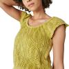 Lucky Brand Women’s Flutter Sleeve Knit Pullover(Golden Olive Acid Washed)