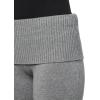 Lucky Brand Women’s Fold Over Sweater Pant(Medium Heather Grey)