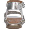 Lucky Brand Women’s Kimaya Flat Sandal(Silver)