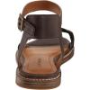 Lucky Brand Women’s Kyndall Flat Sandal(Chocolate/Blue)