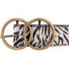 Lucky Brand Women’s Leather Belt | Leather | Trend | Stylish | Classic | Modern | Jeans | Pants | Skirt | Dress(Haircalf – Zebra)
