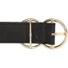 Lucky Brand Women’s Leather Belt | Leather | Trend | Stylish | Classic | Modern | Jeans | Pants | Skirt | Dress(Leather Double Ring – Black)