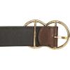 Lucky Brand Women’s Leather Belt | Leather | Trend | Stylish | Classic | Modern | Jeans | Pants | Skirt | Dress(Leather Double Ring – Brown)