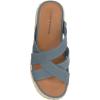 Lucky Brand Women’s Loftee Sandal-Platform(Natural Blue)