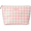 Lucky Brand Women’s Makeup Bag Cottage Core Aesthetic Travel Size Toiletries Organizer Pouch Pink Plaid