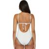 Lucky Brand Women’s Marbella One Piece Swimsuit, Adjustable, Bathing Suits(White)