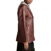 Lucky Brand Women’s Marla Leather Pebble Trench(Burgundy)