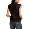 Lucky Brand Womens Metallic Sweater Vest(Ocean Deep)