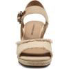 Lucky Brand Women’s Mindra Espadrille Wedge Sandal(Macadamia)