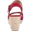 Lucky Brand Women’s Mindra Espadrille Wedge Sandal(Sb Red)