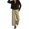 Lucky Brand Women’s Mixed Yarn OTT(Dark Black)