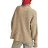 Lucky Brand Women’s Mock Neck(Light Heather Grey)