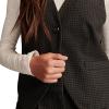 Lucky Brand Womens One Button Vest(Grey Check)