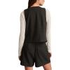 Lucky Brand Womens One Button Vest(Grey Check)
