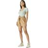 Lucky Brand Women’s Paperbag Shorts(Khaki)