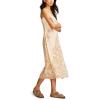 Lucky Brand Women’s Patchwork Print Midi Slip Dress(Yellow Floral)