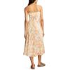 Lucky Brand Women’s Patchwork Print Midi Slip Dress(Yellow Floral)
