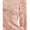 Lucky Brand Women’s Pointelle V Neck Pullover(Rose Smoke)