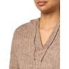 Lucky Brand Women’s Pullover Ribbed Hoodie (7gg)(Deep Taupe)