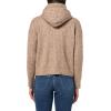 Lucky Brand Women’s Pullover Ribbed Hoodie (7gg)(Deep Taupe)
