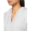 Lucky Brand Women’s Pullover Ribbed Hoodie (7gg)(Heather Grey)