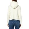 Lucky Brand Women’s Pullover Ribbed Hoodie (7gg)(Marshmallow)
