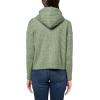 Lucky Brand Women’s Pullover Ribbed Hoodie (7gg)(Olivine)
