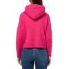 Lucky Brand Women’s Pullover Ribbed Hoodie (7gg)(Pink Power)