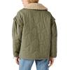 Lucky Brand Women’s Quilted Bomber Jacket(Dark Olive)