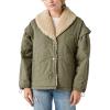 Lucky Brand Women’s Quilted Bomber Jacket(Dark Olive)