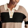 Lucky Brand Women’s Rugby Polo(Bros B2452 Falcon Heather)