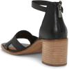Lucky Brand Women’s Sarwa Ankle Strap Sandal Heeled(Black)