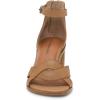 Lucky Brand Women’s Sarwa Ankle Strap Sandal Heeled(Latte)