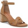 Lucky Brand Women’s Sarwa Ankle Strap Sandal Heeled(Latte)