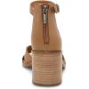 Lucky Brand Women’s Sarwa Ankle Strap Sandal Heeled(Latte)