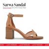 Lucky Brand Women’s Sarwa Ankle Strap Sandal Heeled(Orchid)