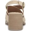 Lucky Brand Women’s Sasina Heeled Sandal(Parchment)