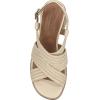 Lucky Brand Women’s Sasina Heeled Sandal(Parchment)