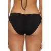 Lucky Brand Womens Sea of Love Shirred Hipster Bikini Bottom, Cheeky Coverage, Swimwear Separates for Women(Black)