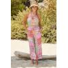 Lucky Brand Women’s Seville Crop Jumpsuit, Crochet Trim, Casual, Beach Cover Ups(Multicolor)