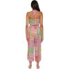 Lucky Brand Women’s Seville Crop Jumpsuit, Crochet Trim, Casual, Beach Cover Ups(Multicolor)