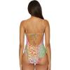 Lucky Brand Women’s Seville Maillot One Piece Swimsuit, Adjustable, Bathing Suits(Multicolor)
