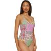 Lucky Brand Women’s Seville Maillot One Piece Swimsuit, Adjustable, Bathing Suits(Multicolor)